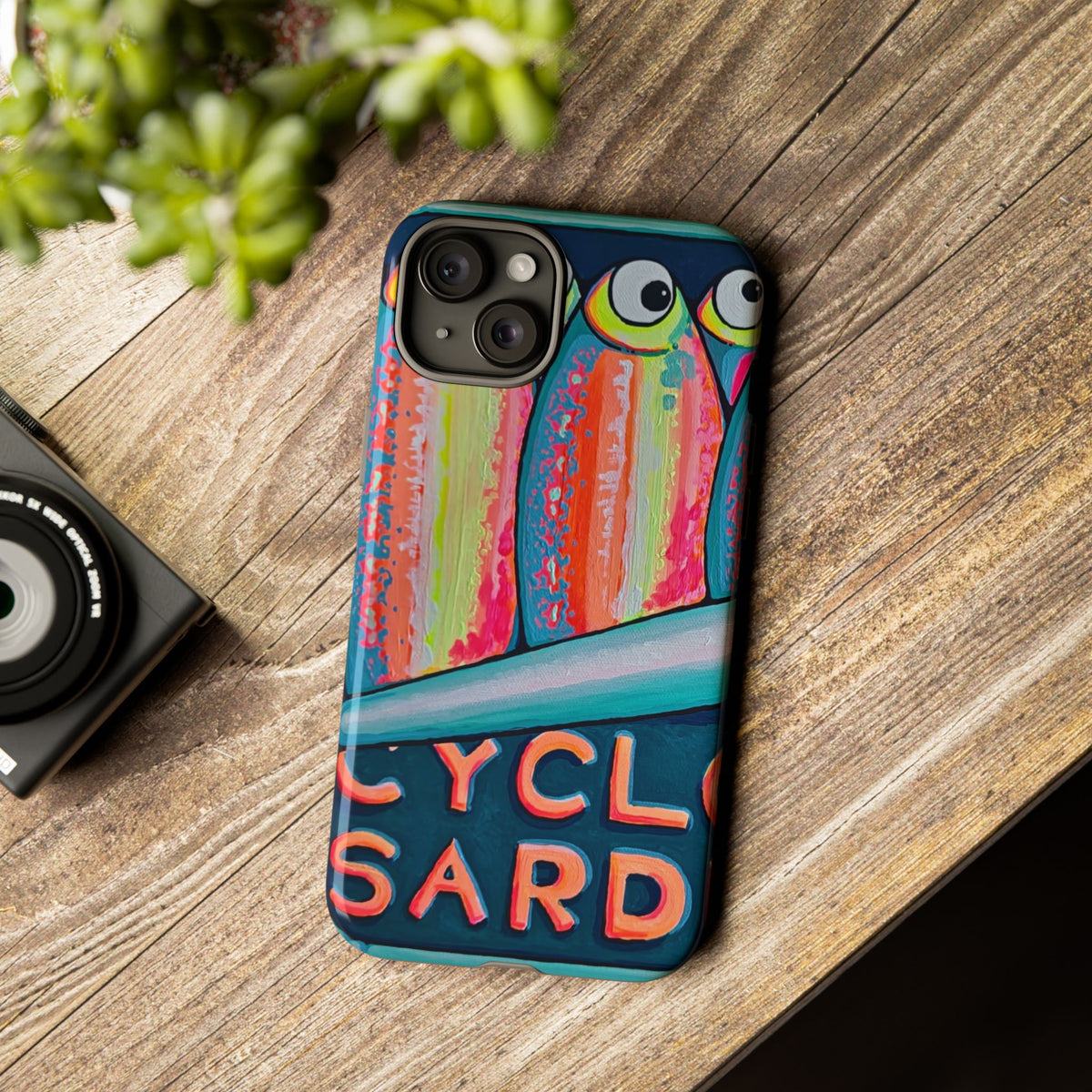 Neon Sardines Tough Phone Case