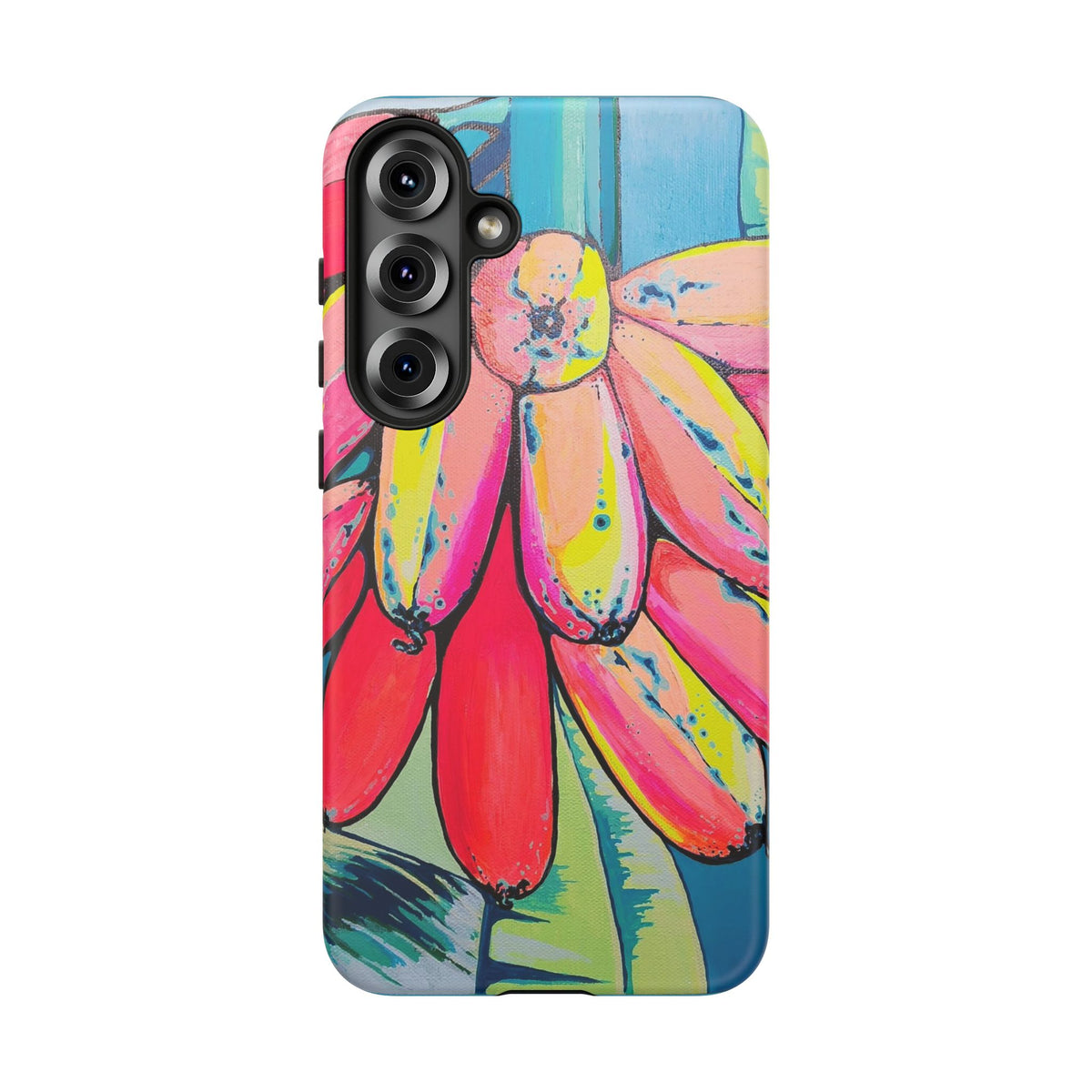 Neon Primitivo Bananas Tough Phone Case