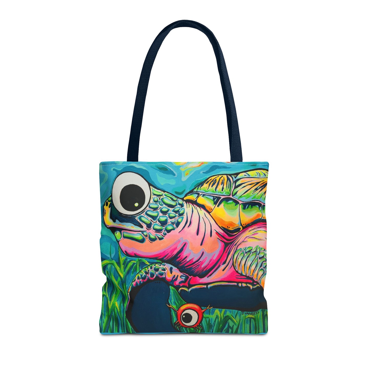 Cyclops Turtle Tote Bag, Original Artist Design, Reusable Shopping Tote,  Eco-Friendly