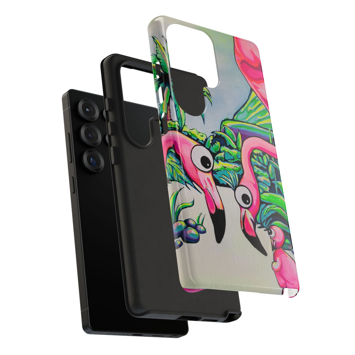 Cyclops Flamingo Family Tough Phone Case