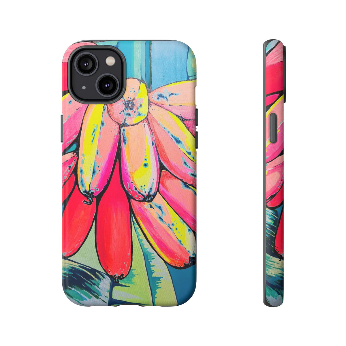 Neon Primitivo Bananas Tough Phone Case