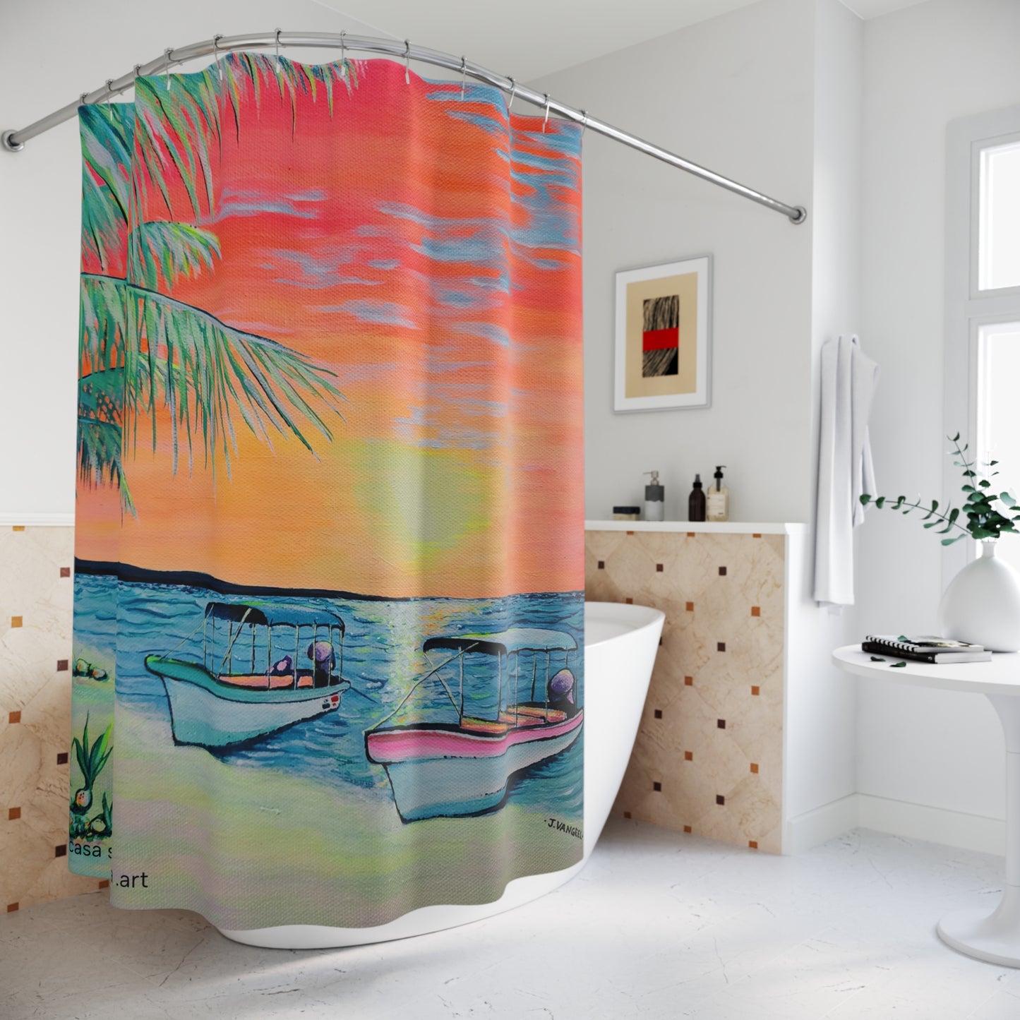Panga Express Pop Art Shower Curtain
