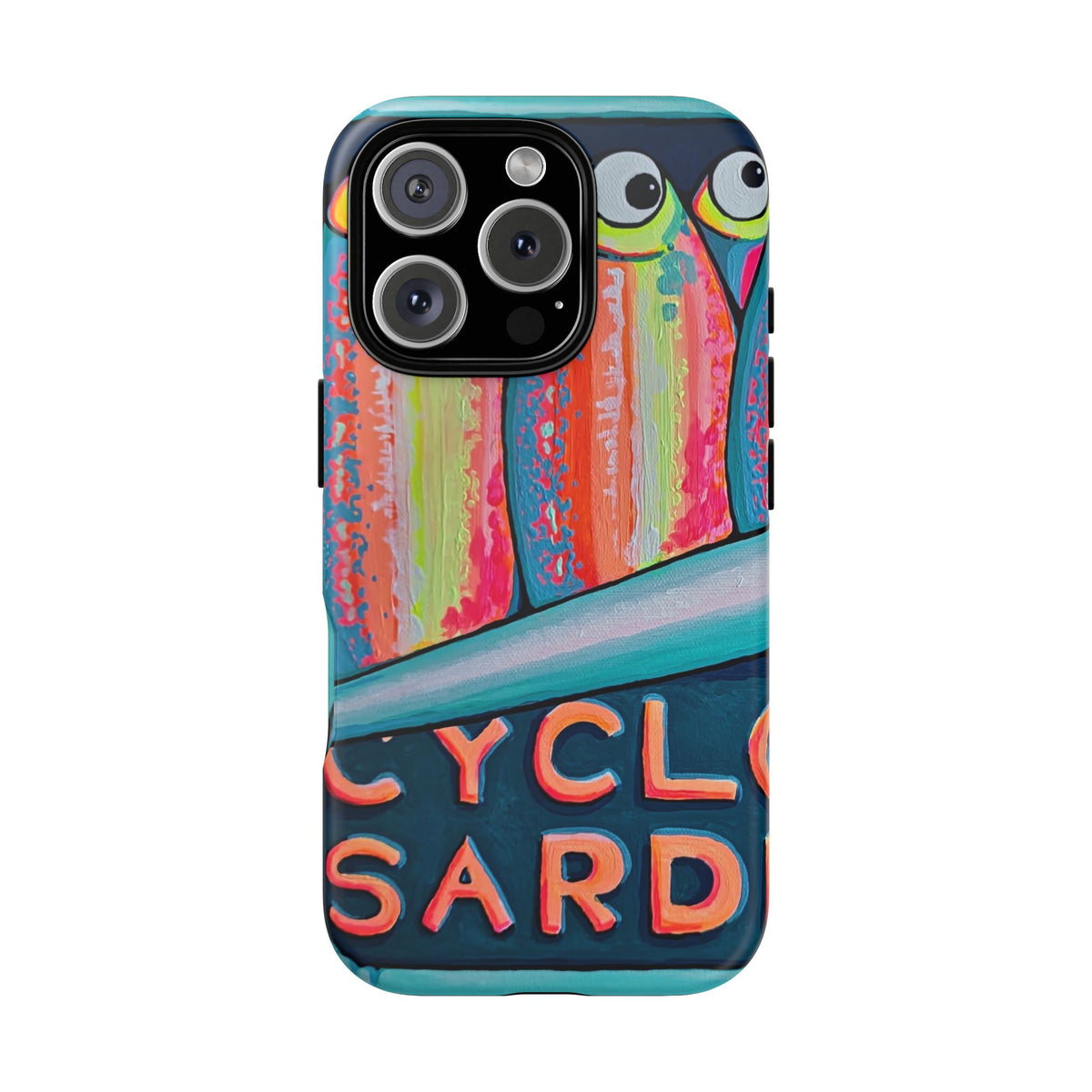 Neon Sardines Tough Phone Case