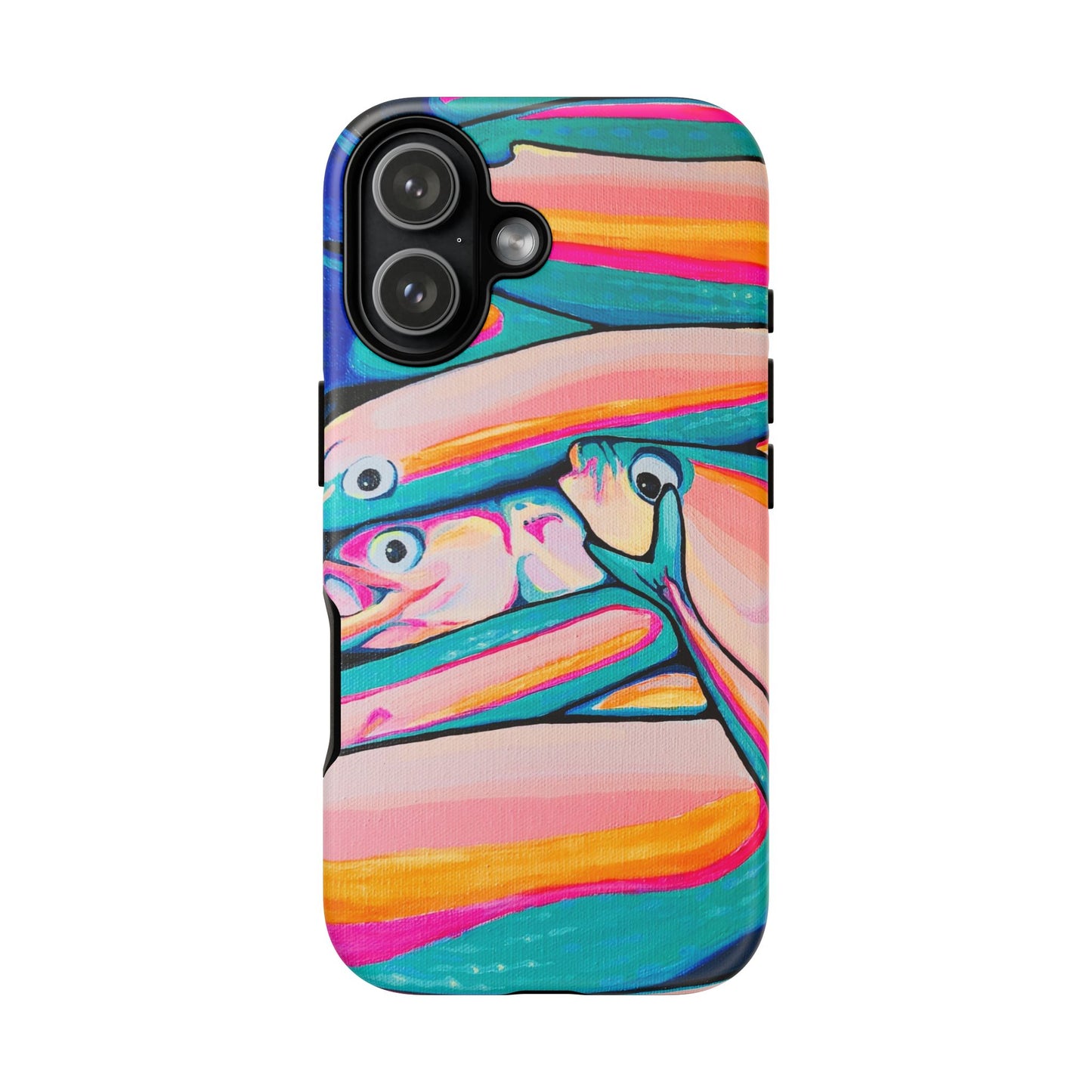 Neon Fish Tough Phone Case