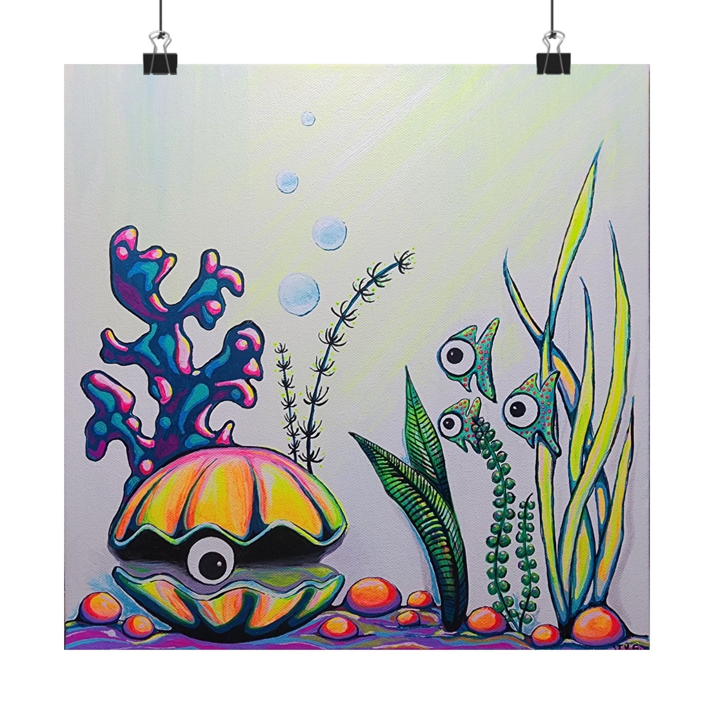 Cyclops Clam Giclée Art Poster