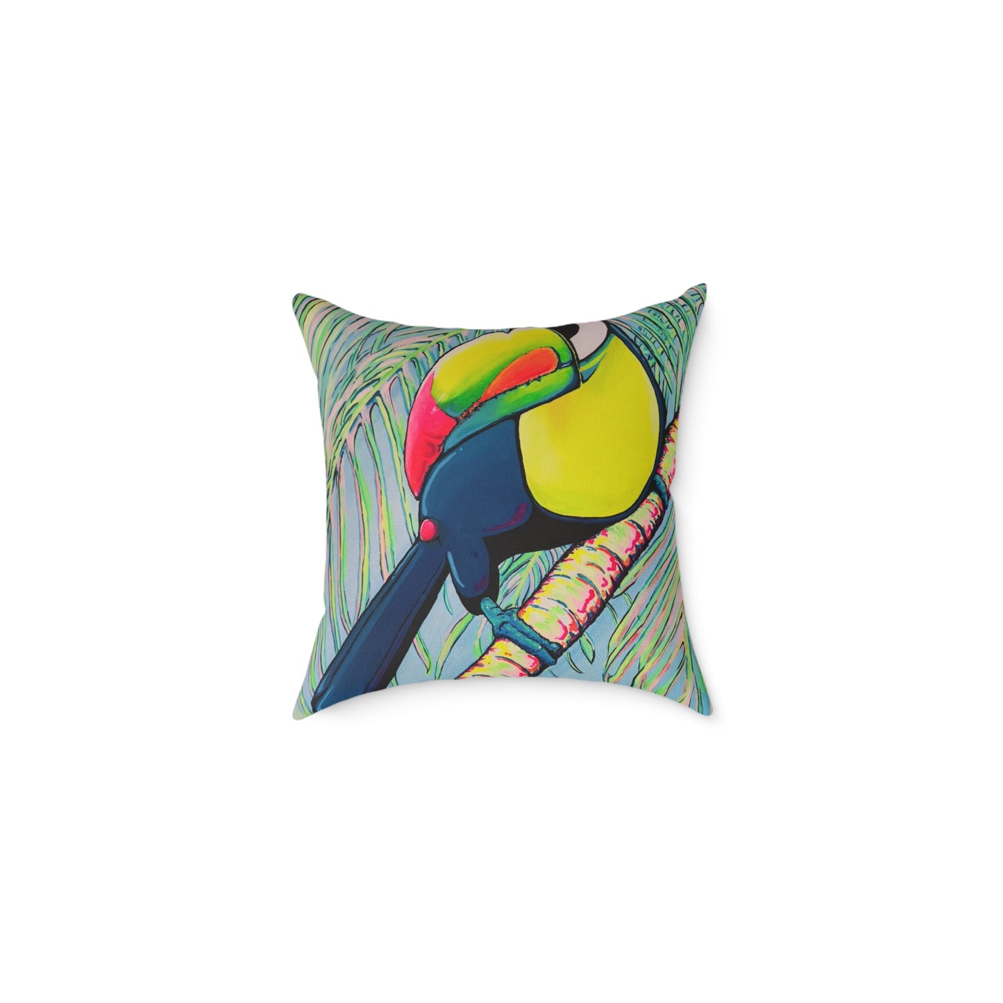 Cyclops Toucan Art Canvas Decorative Pillow