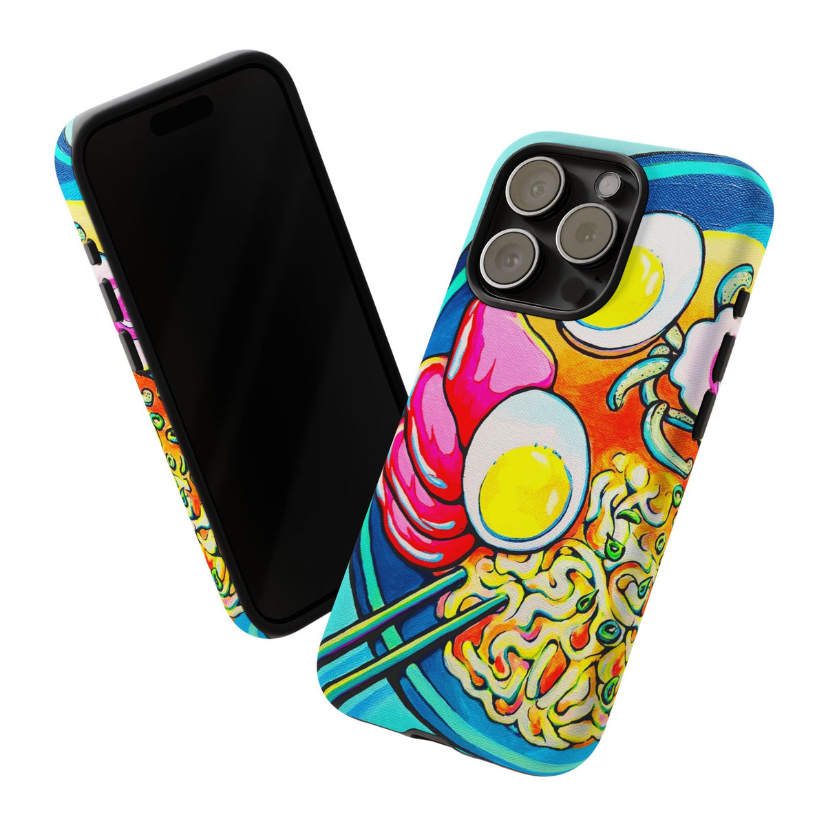 Coque de téléphone résistante Neon Ramen