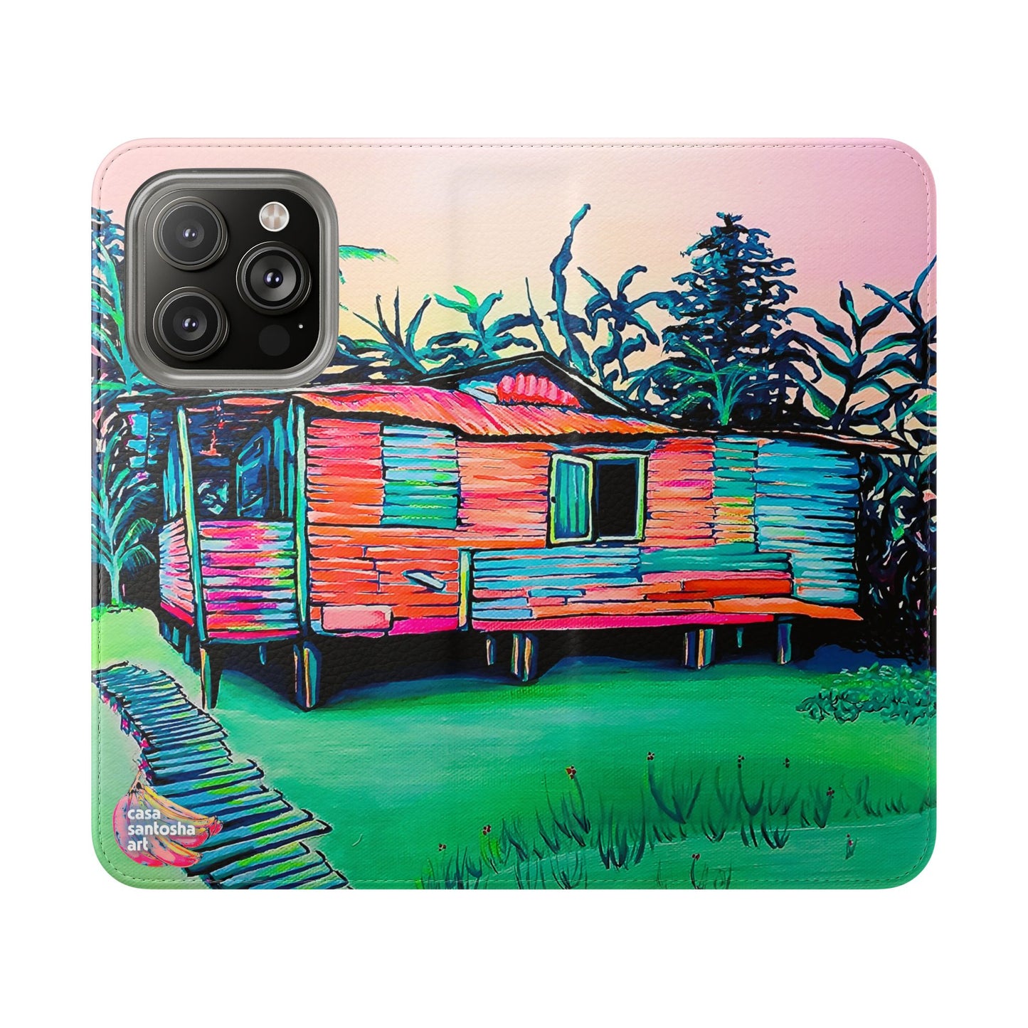 Luis Russell House Bocas Flip Phone Case – Wallet Cover with Card Slots