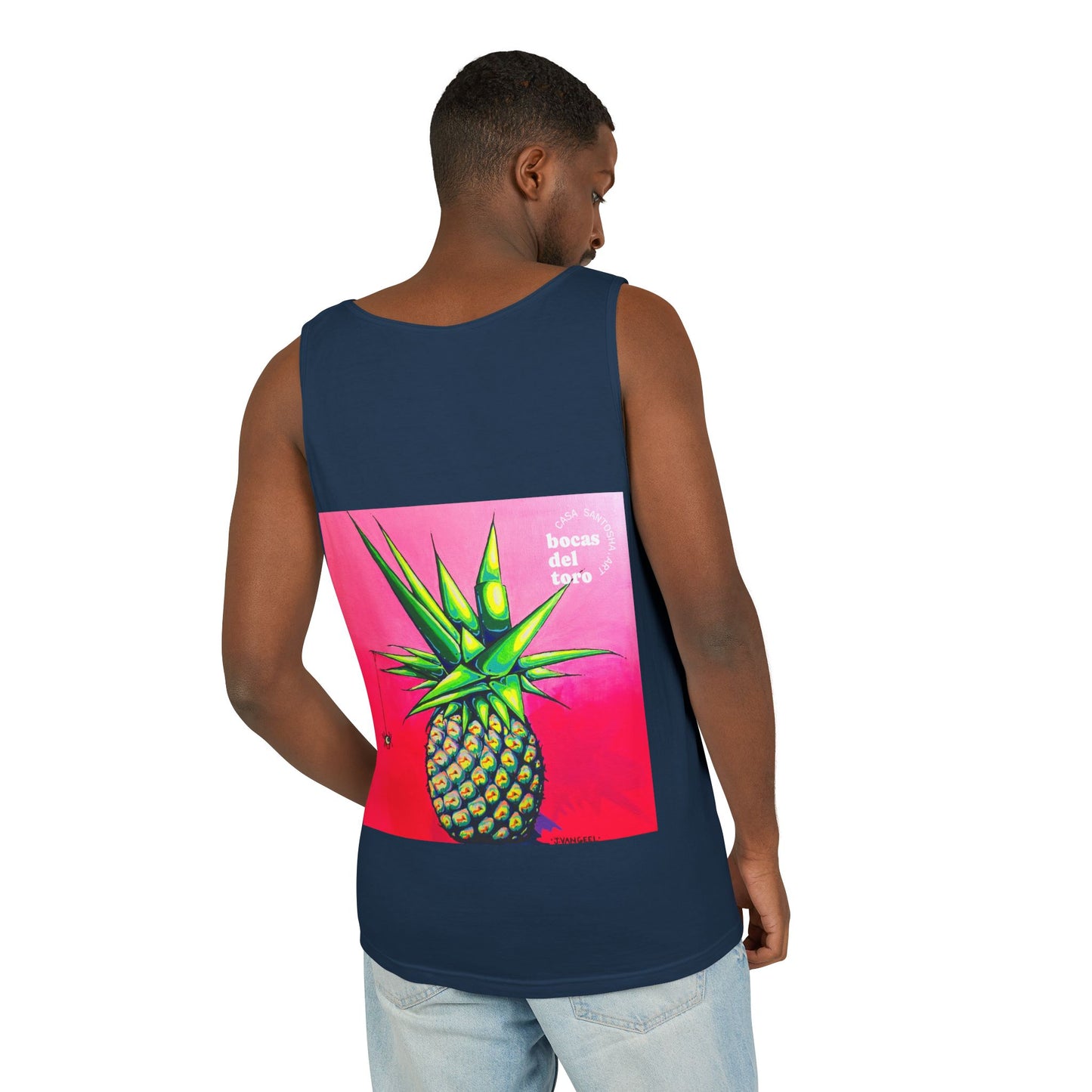 Unisex Neon Pineapple Tank Top - Perfect for Summer Vibes