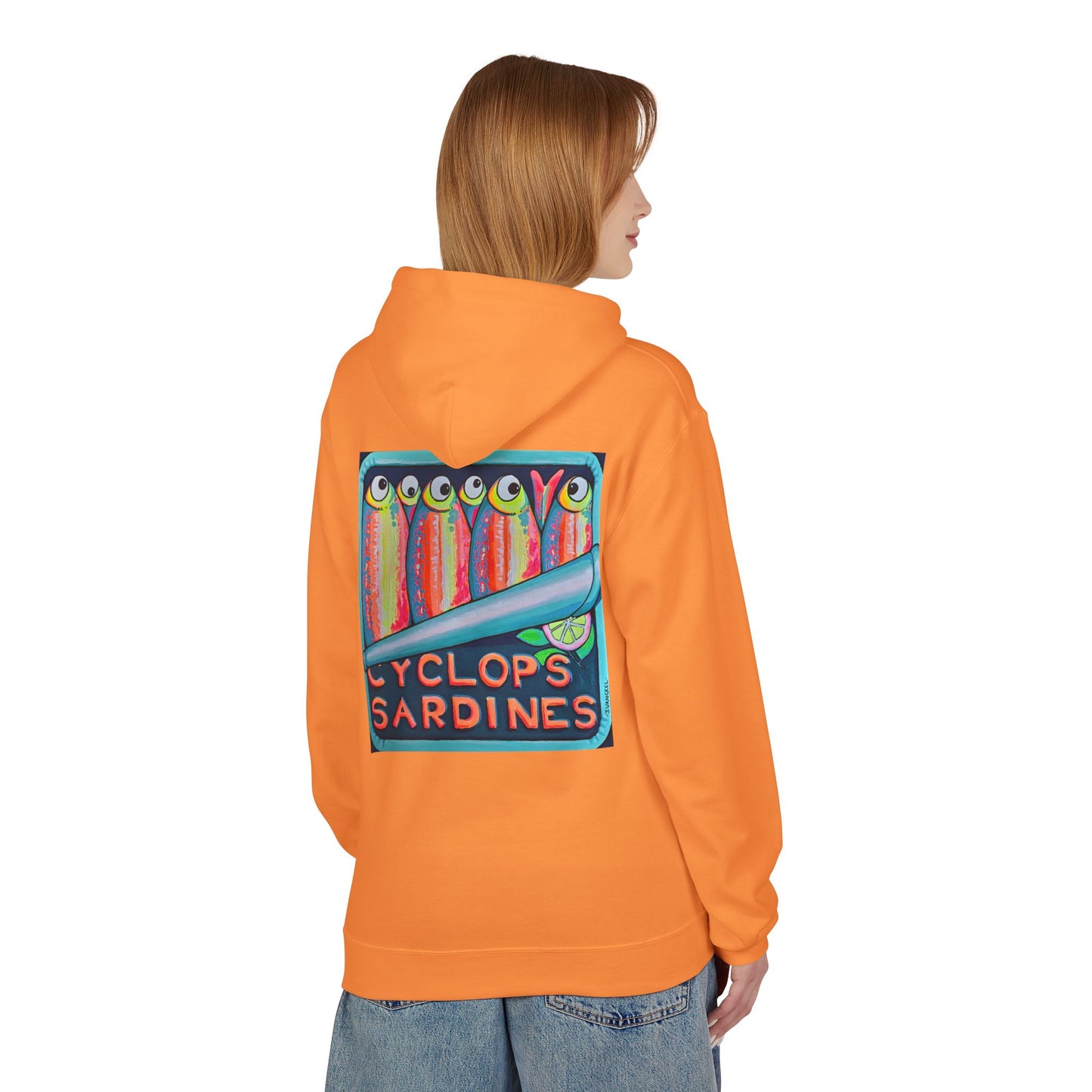 Unisex Neon Sardines Soft Hoodie