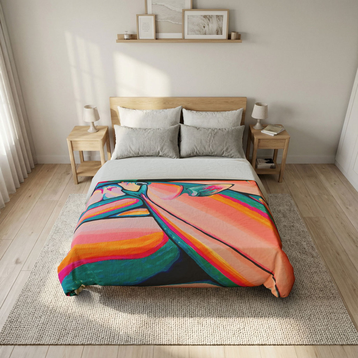 Neon Fish Duvet Cover