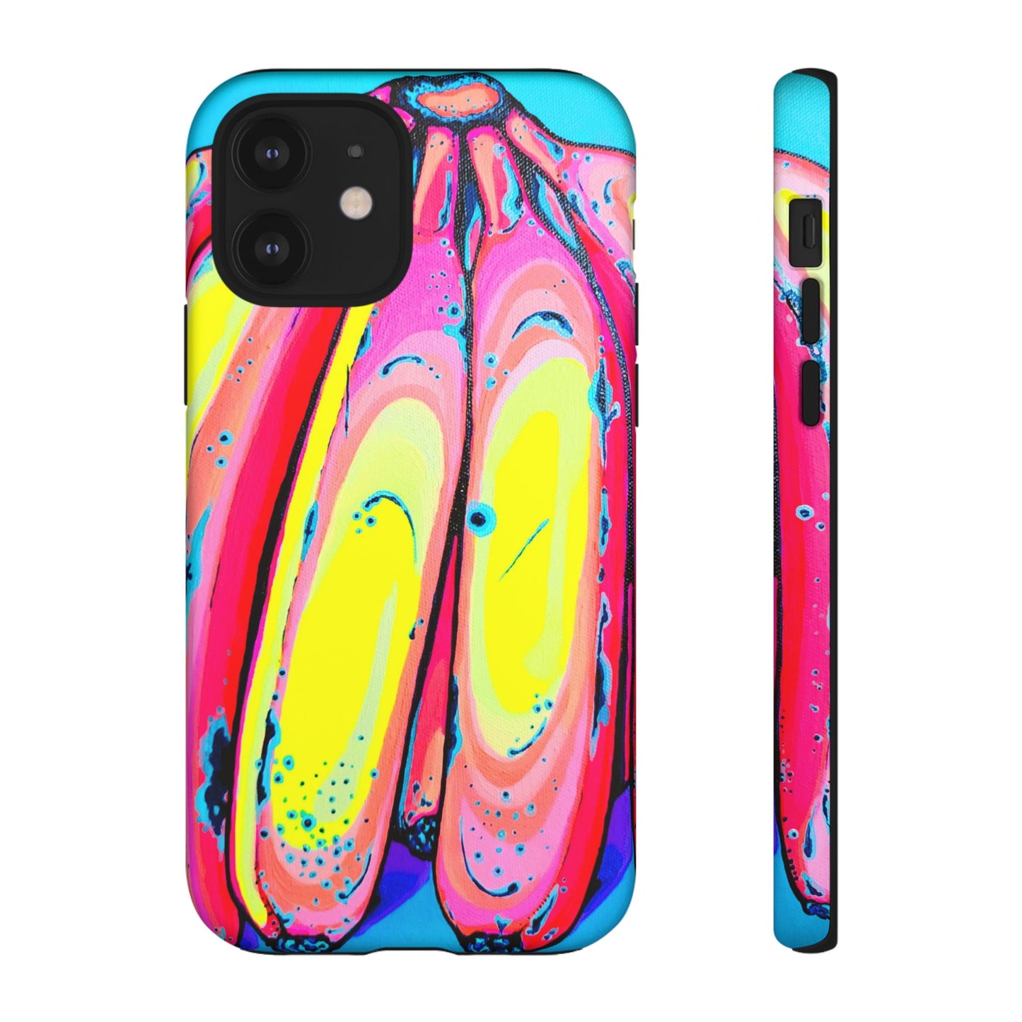 Neon Fat Bananas Tough Phone Case