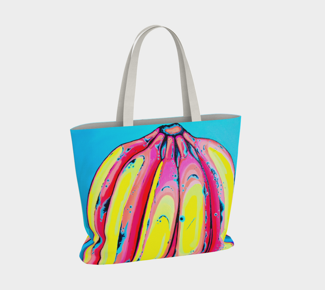 Neon Fat Bananas Market Tote