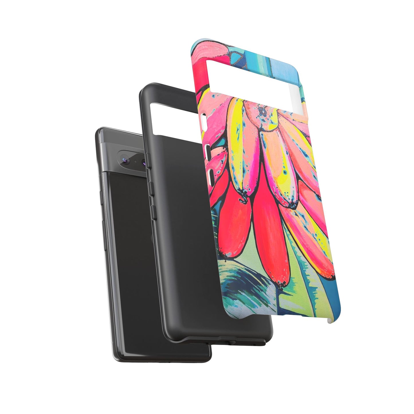 Neon Primitivo Bananas Tough Phone Case