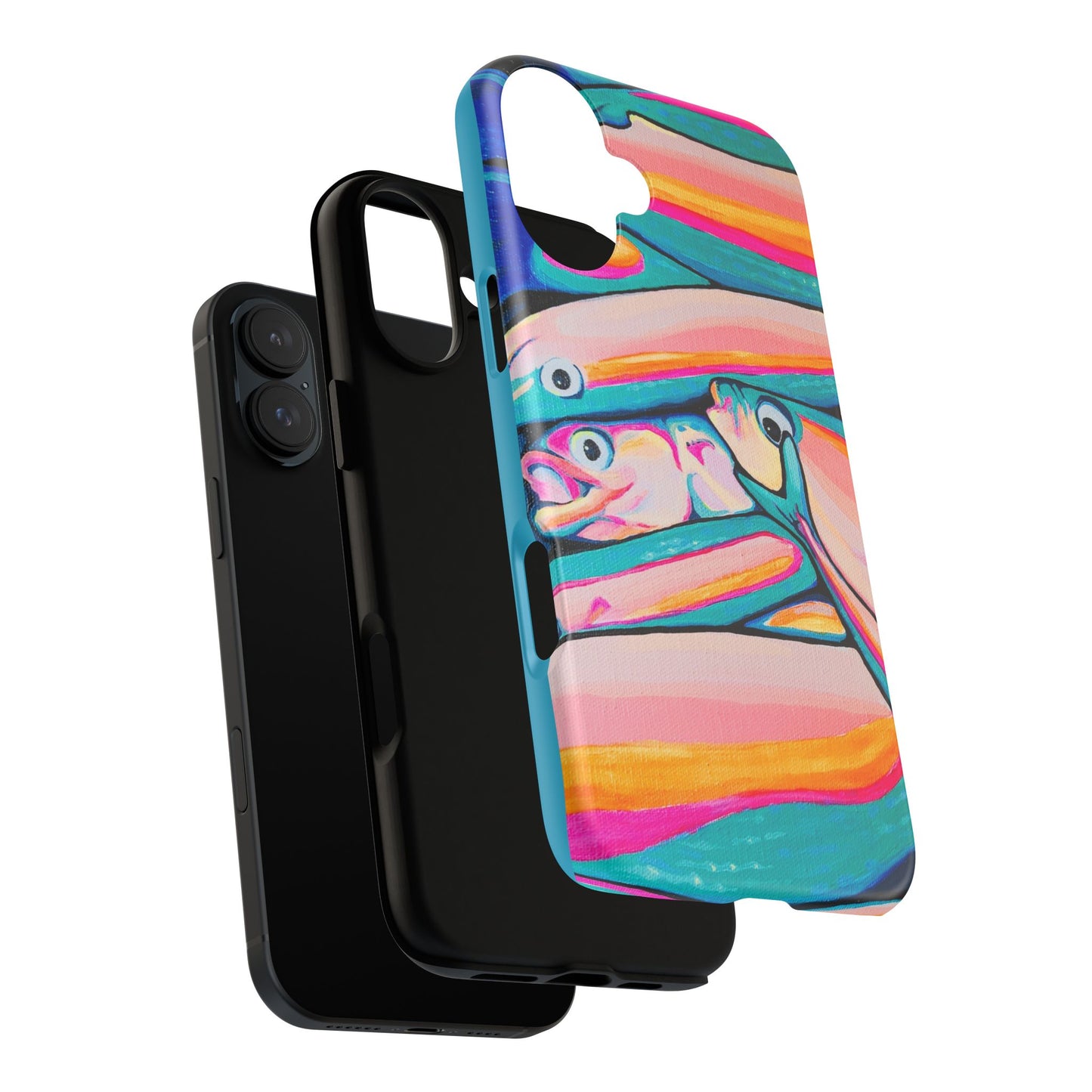 Neon Fish Tough Phone Case