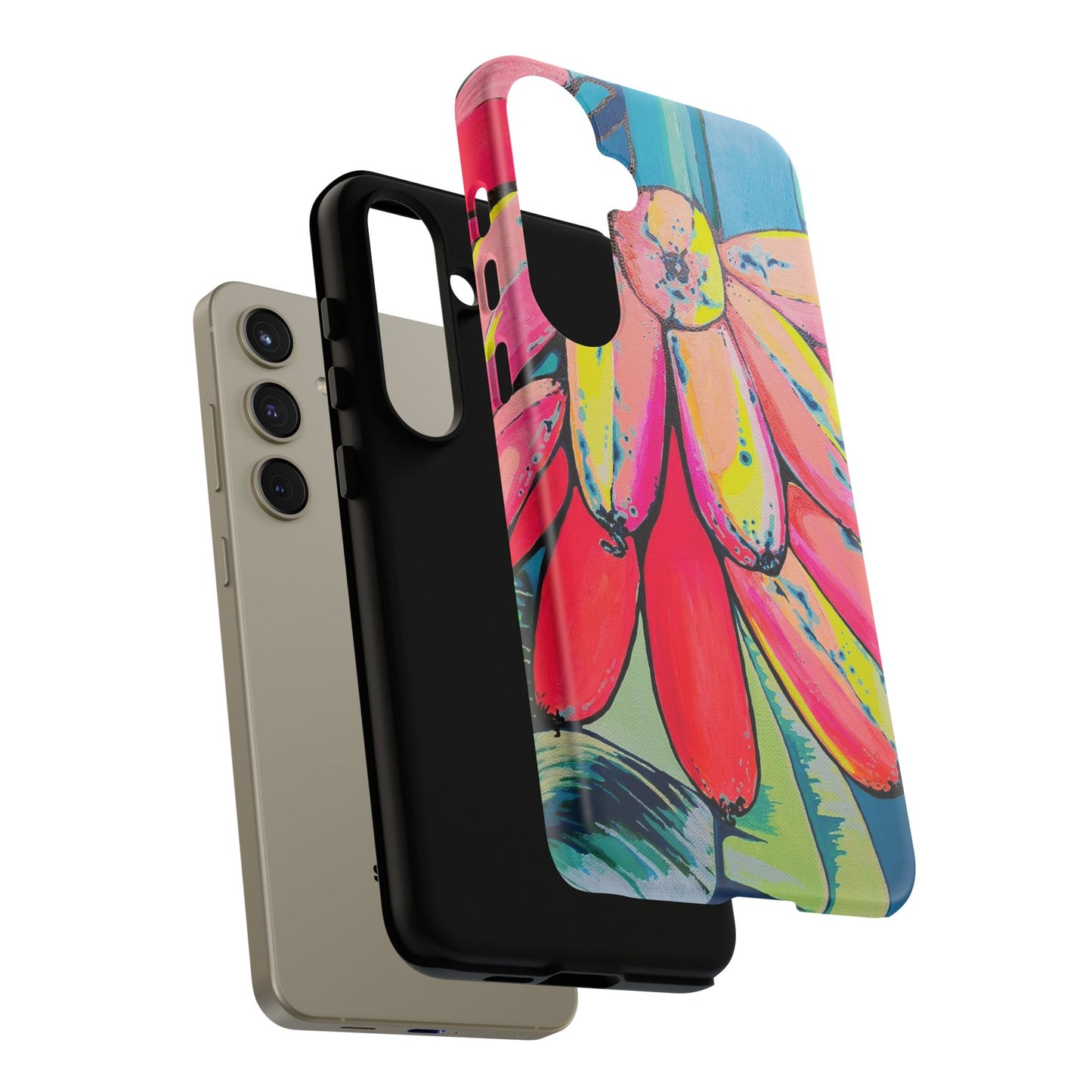 Neon Primitivo Bananas Tough Phone Case
