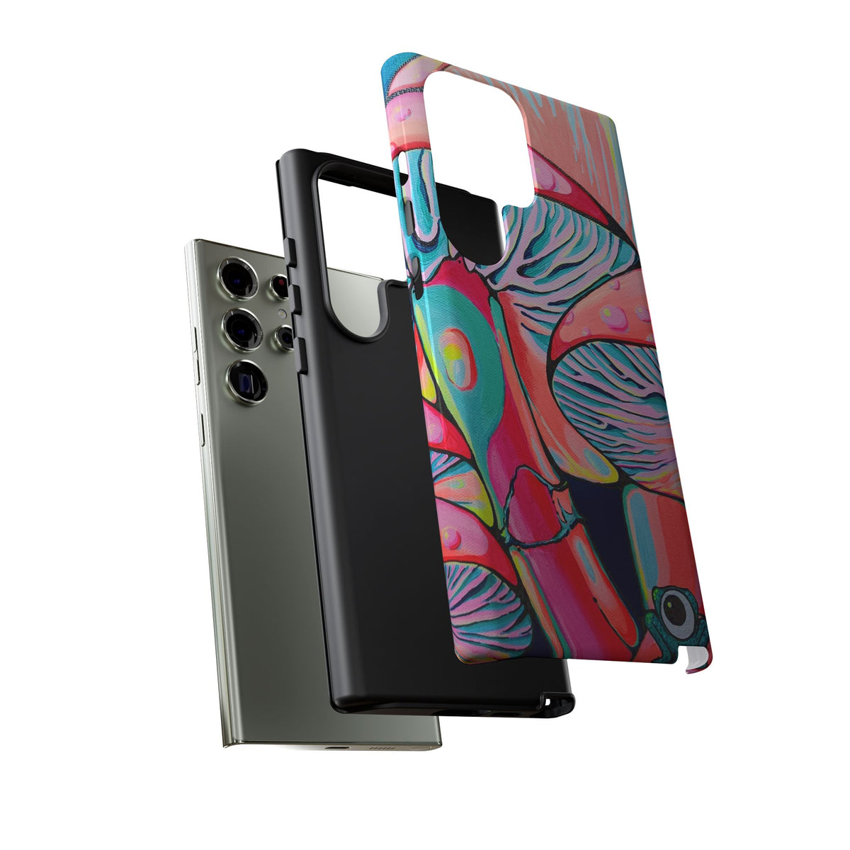 Coque de téléphone résistante Trippy Mushrooms