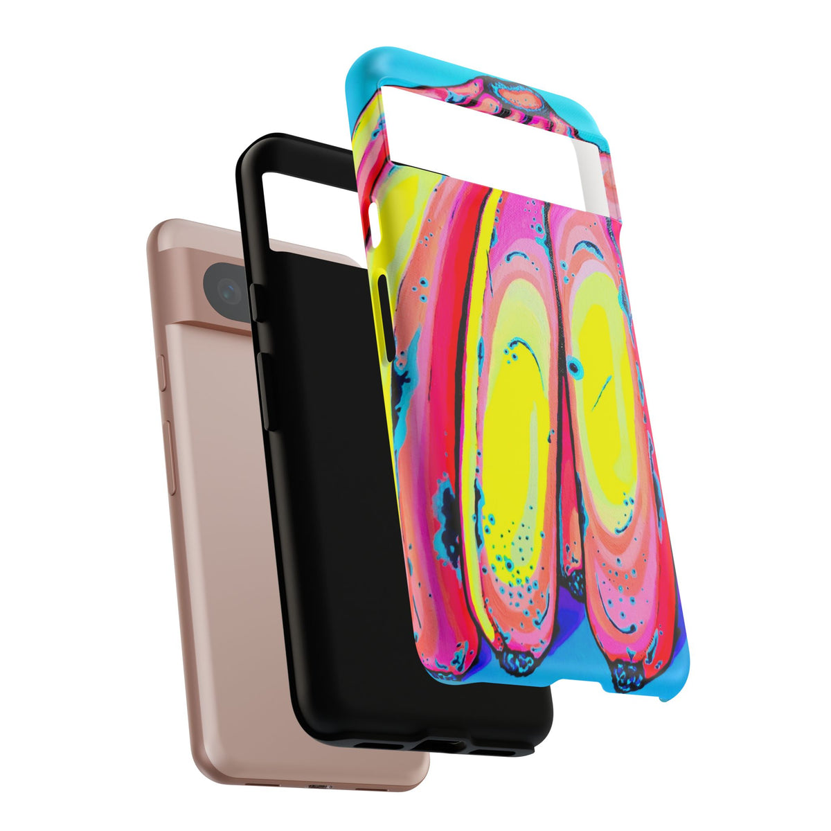 Neon Fat Bananas Tough Phone Case