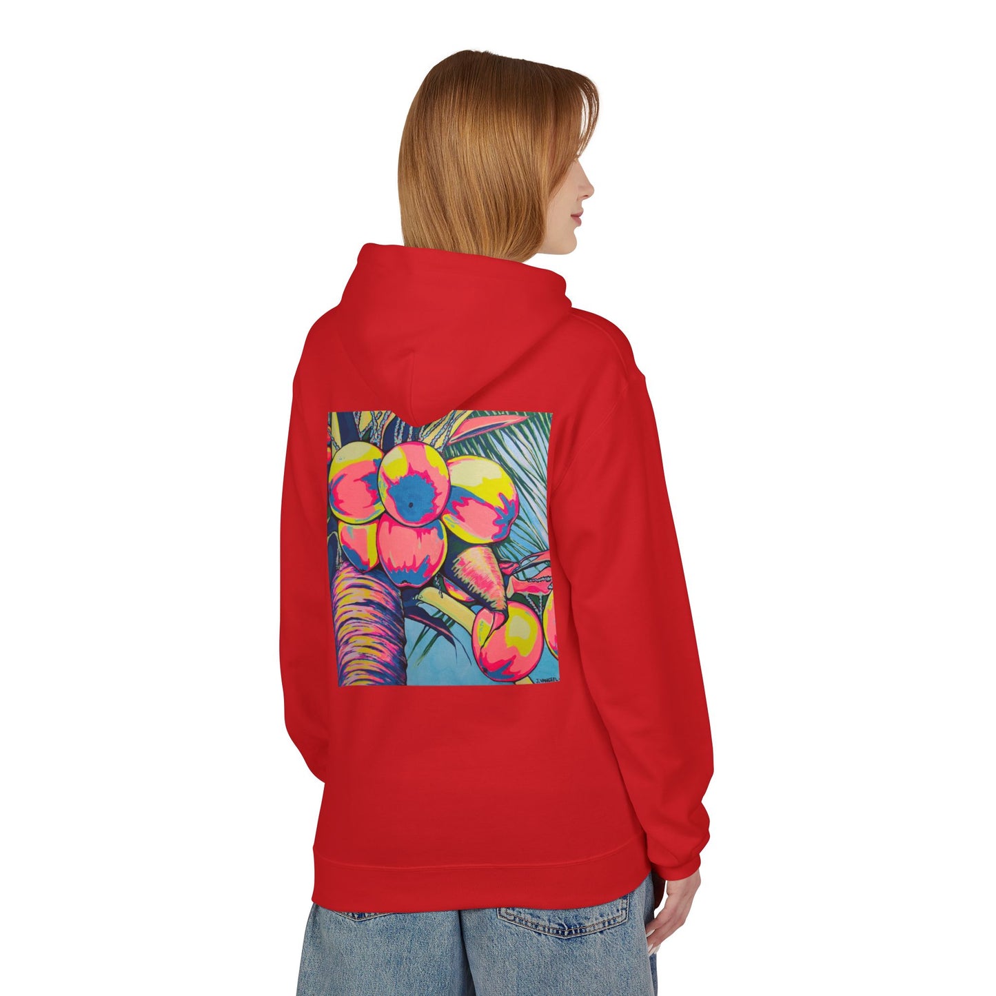 Unisex Neon Coconuts Soft Hoodie