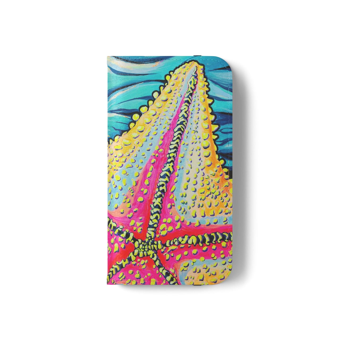 Starfish Beach Bocas Flip Phone Case – Wallet Cover with Card Slots