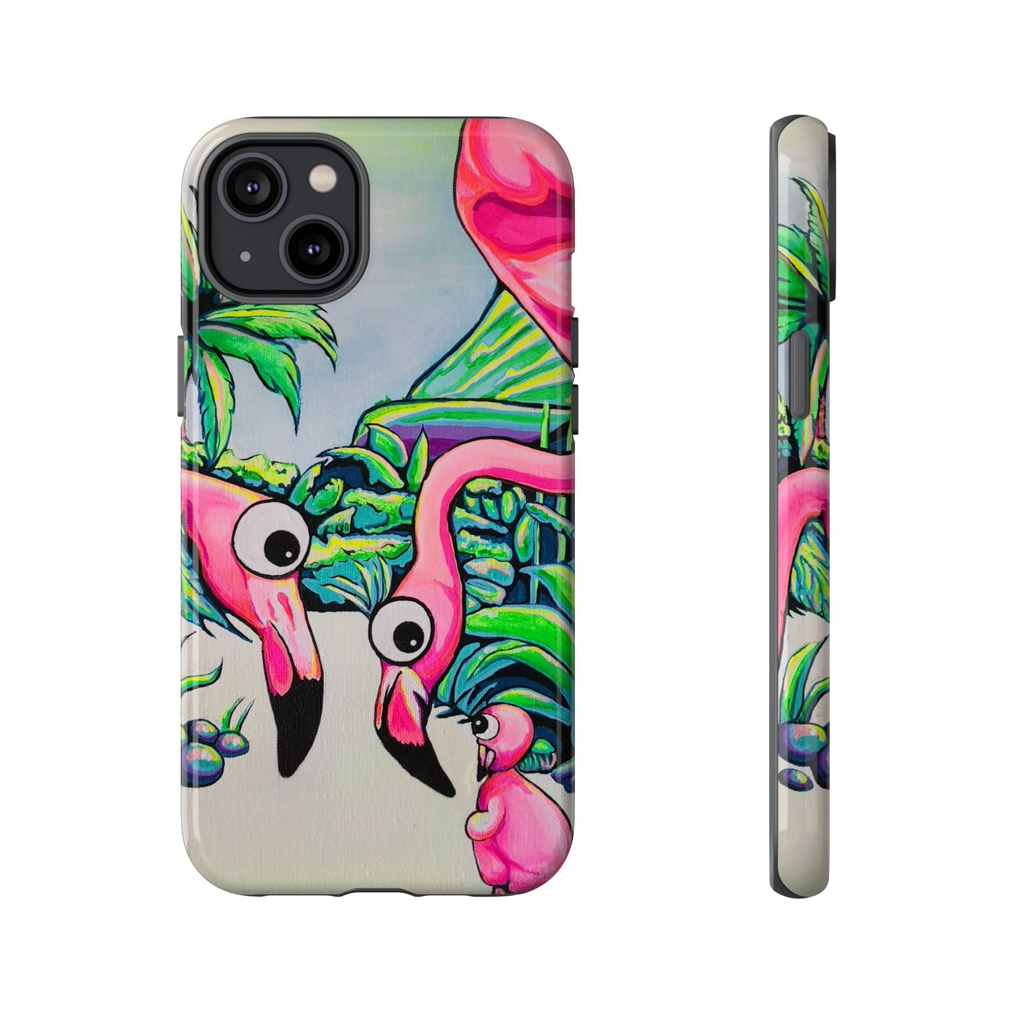 Cyclops Flamingo Family Tough Phone Case
