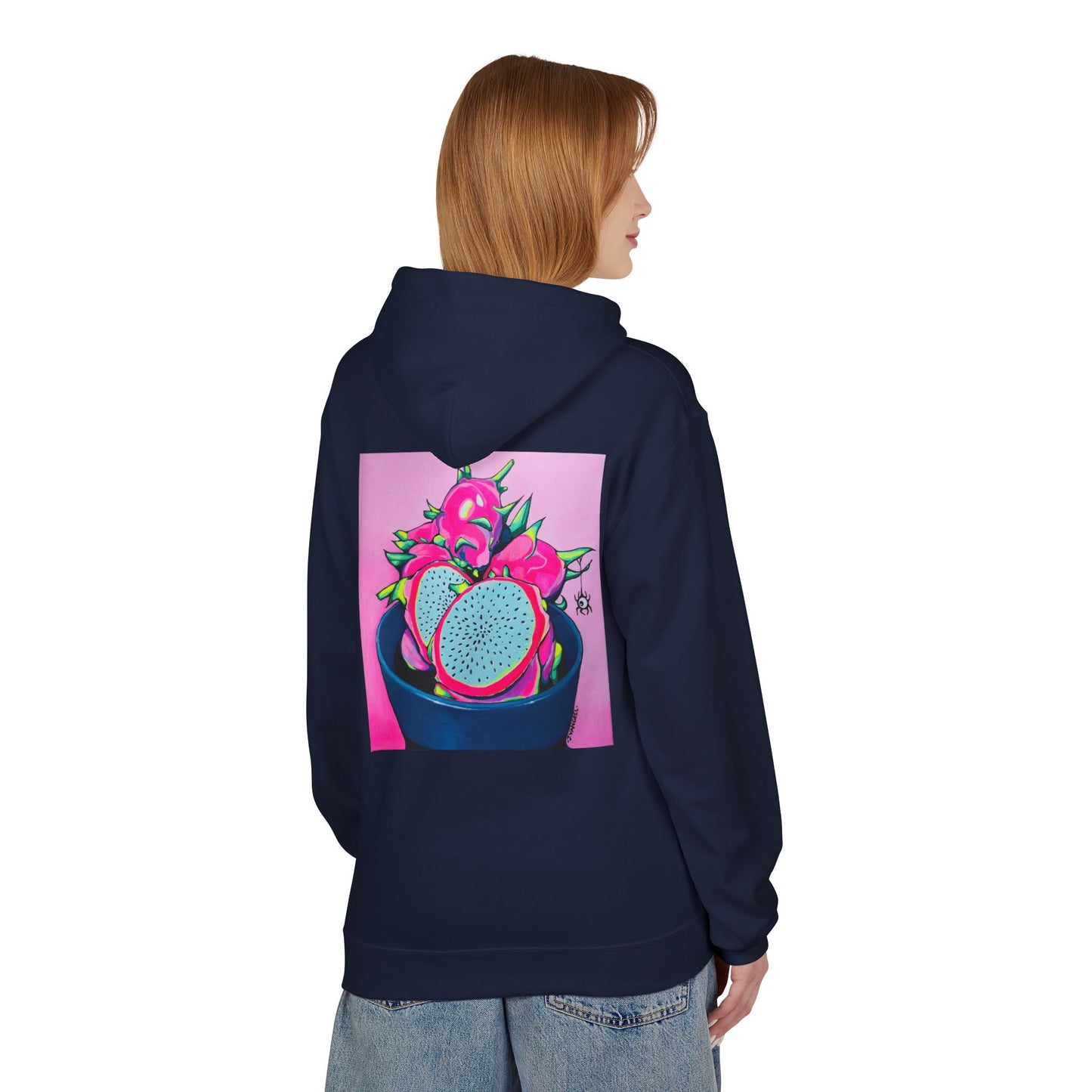 Unisex Neon Pink Dragon Fruit Soft Hoodie