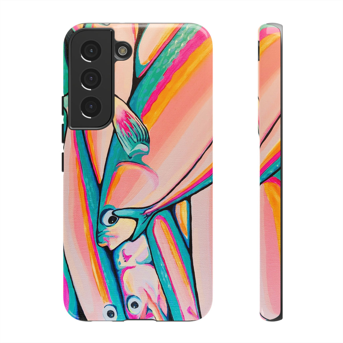 Neon Fish Tough Phone Case