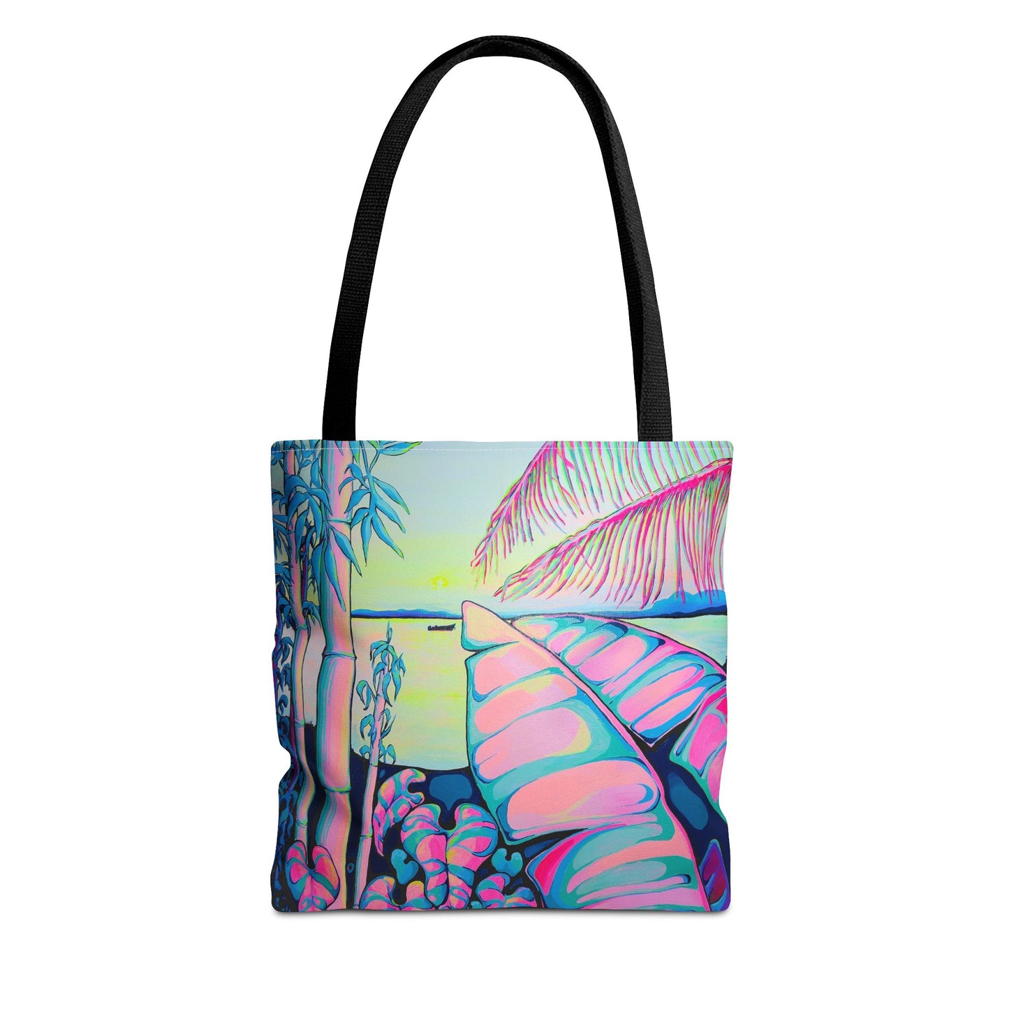 Premium Serenity Bocas Tote Bag, Original Artist Design, Reusable Shopping Tote, Eco-Friendly