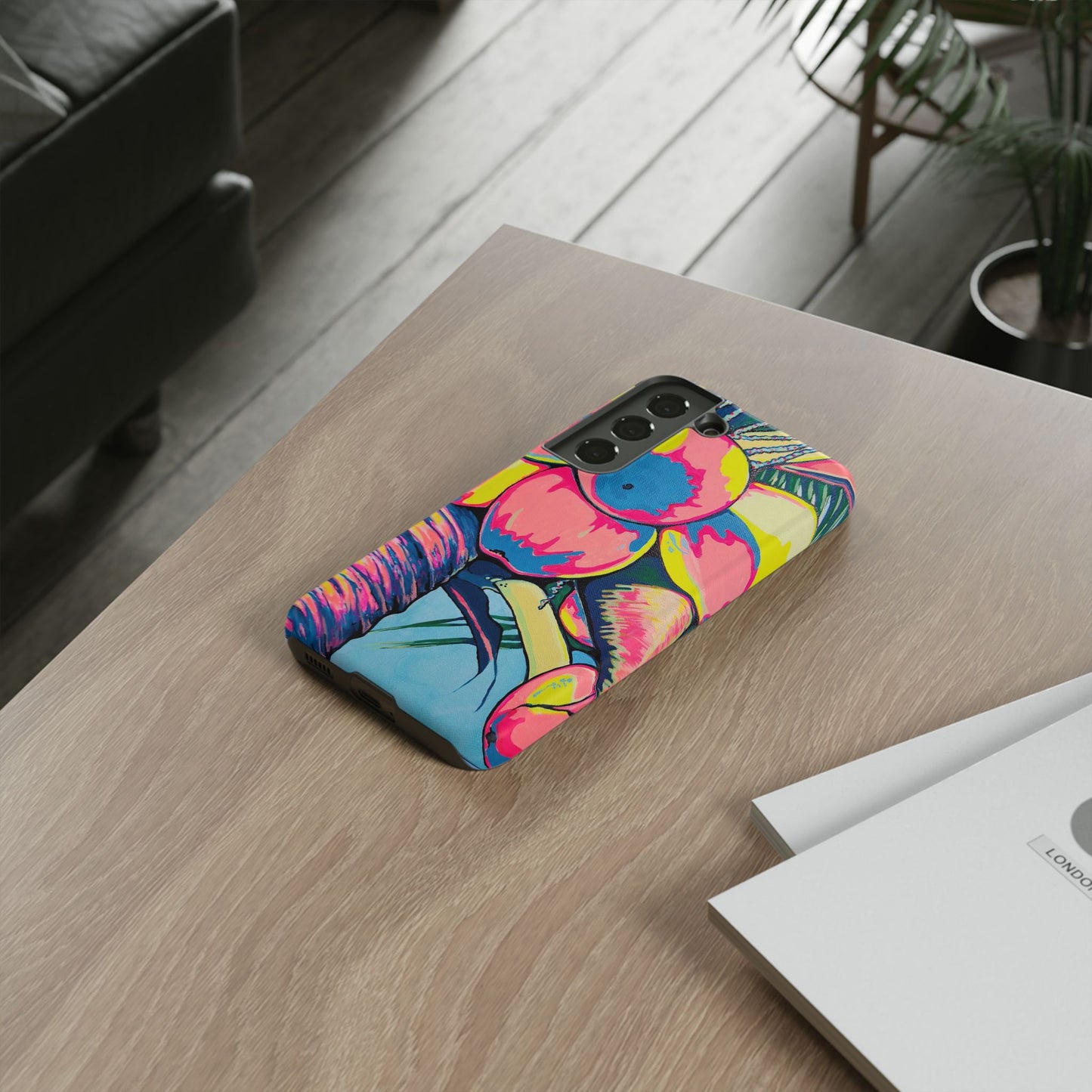 Neon Coconuts Tough Phone Case