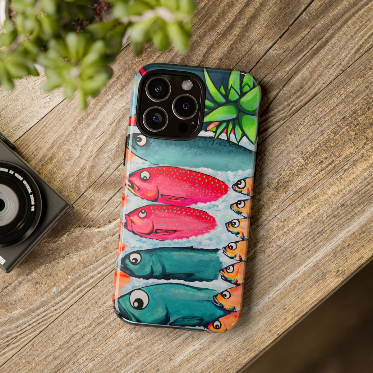 Neon Cabo Fish Market Tough Phone Case