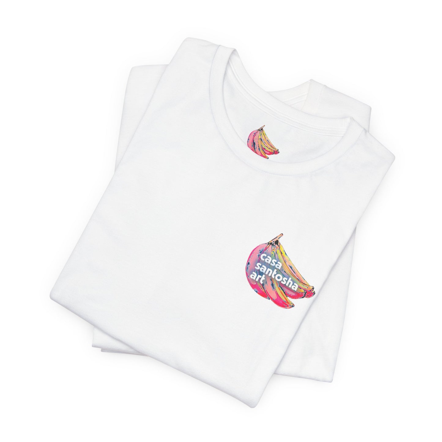 T-shirt unisexe néon à motif poisson frit