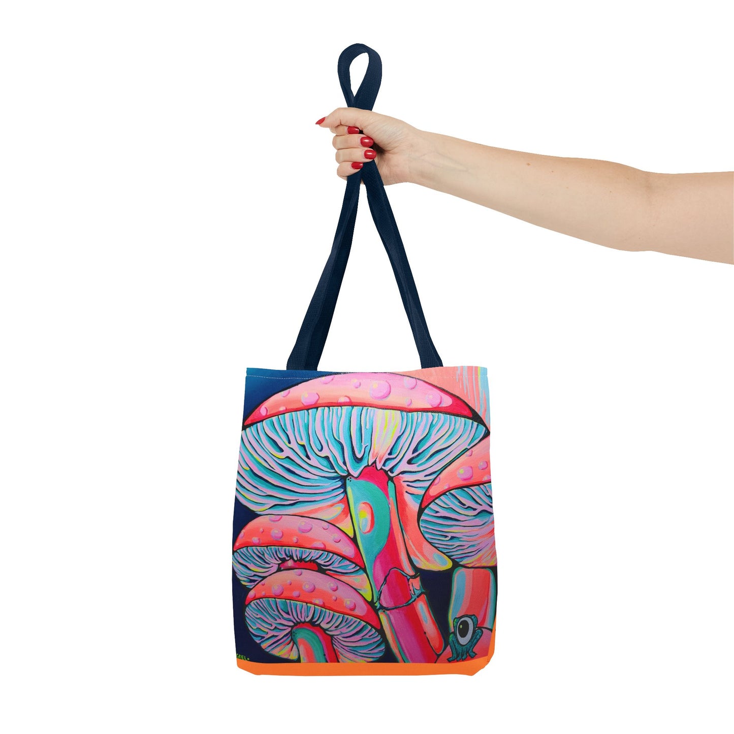 Premium Trippy Mushrooms Tote Bag, Original Artist Design, Reusable Shopping Tote, Eco-Friendly