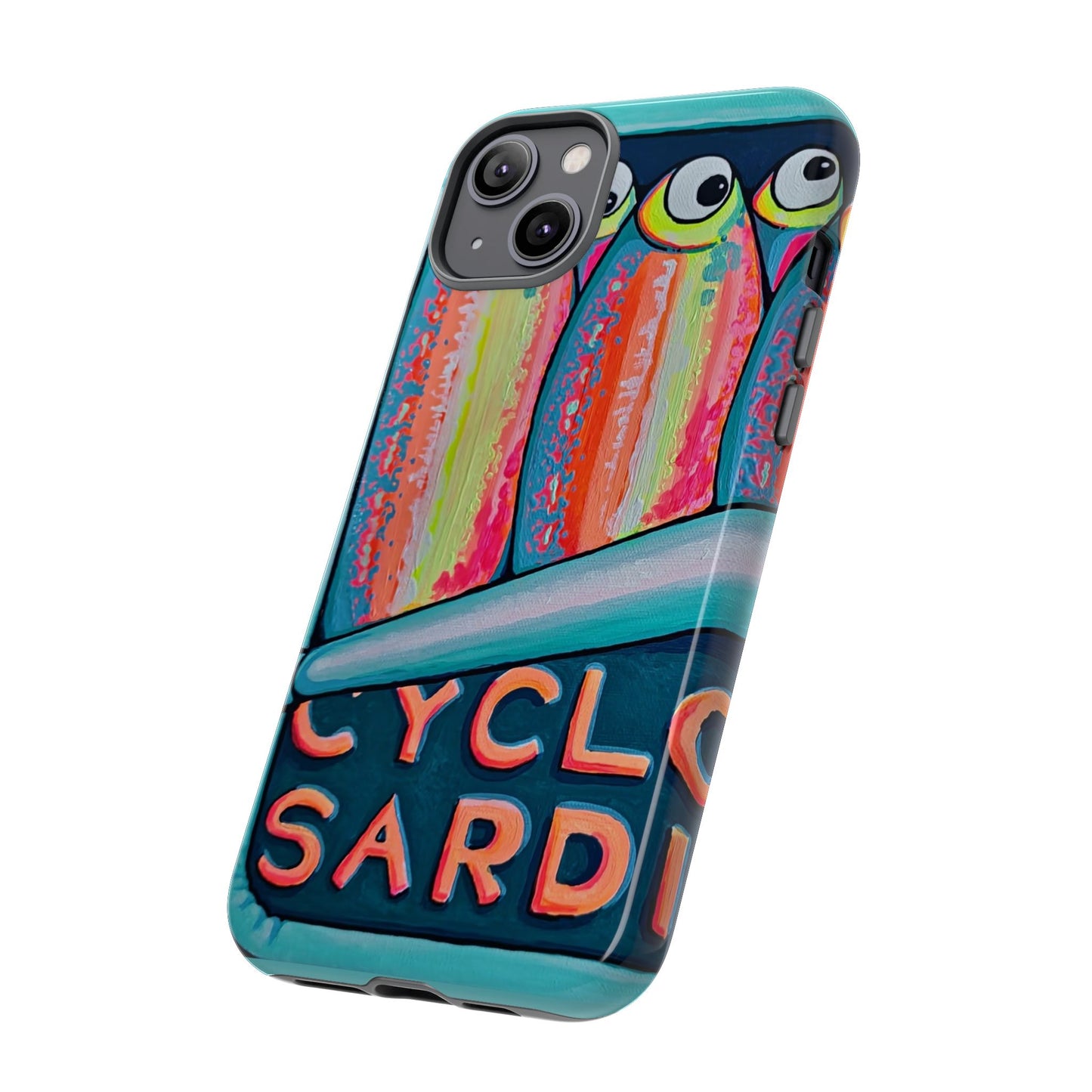 Neon Sardines Tough Phone Case