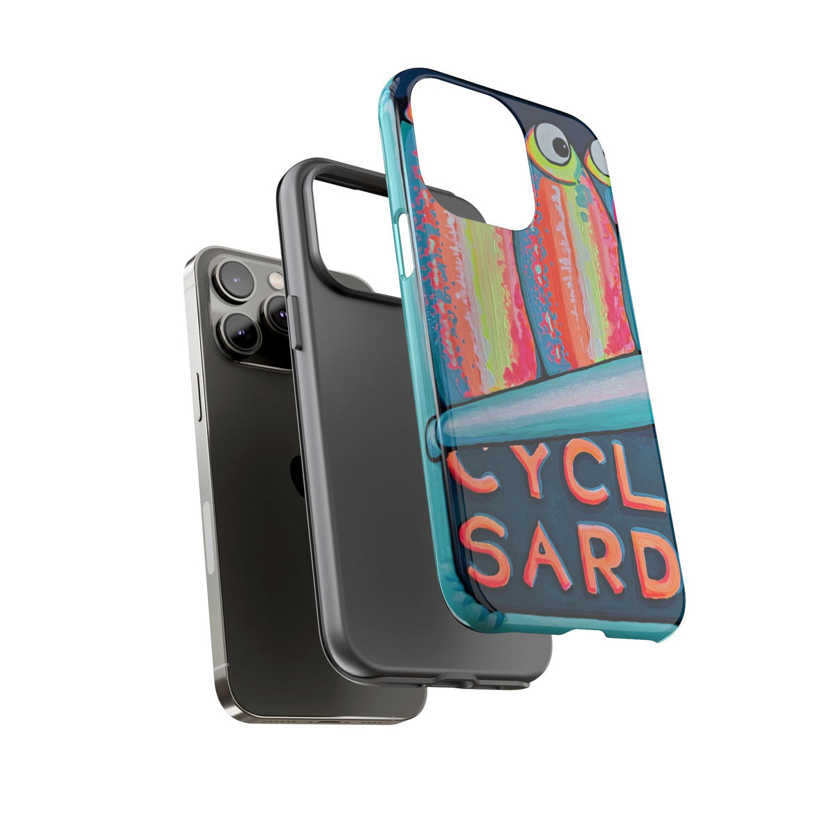 Neon Sardines Tough Phone Case