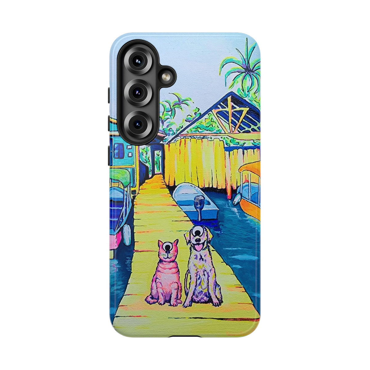Cyclops Cat and Dog in Bocas Tough Phone Case