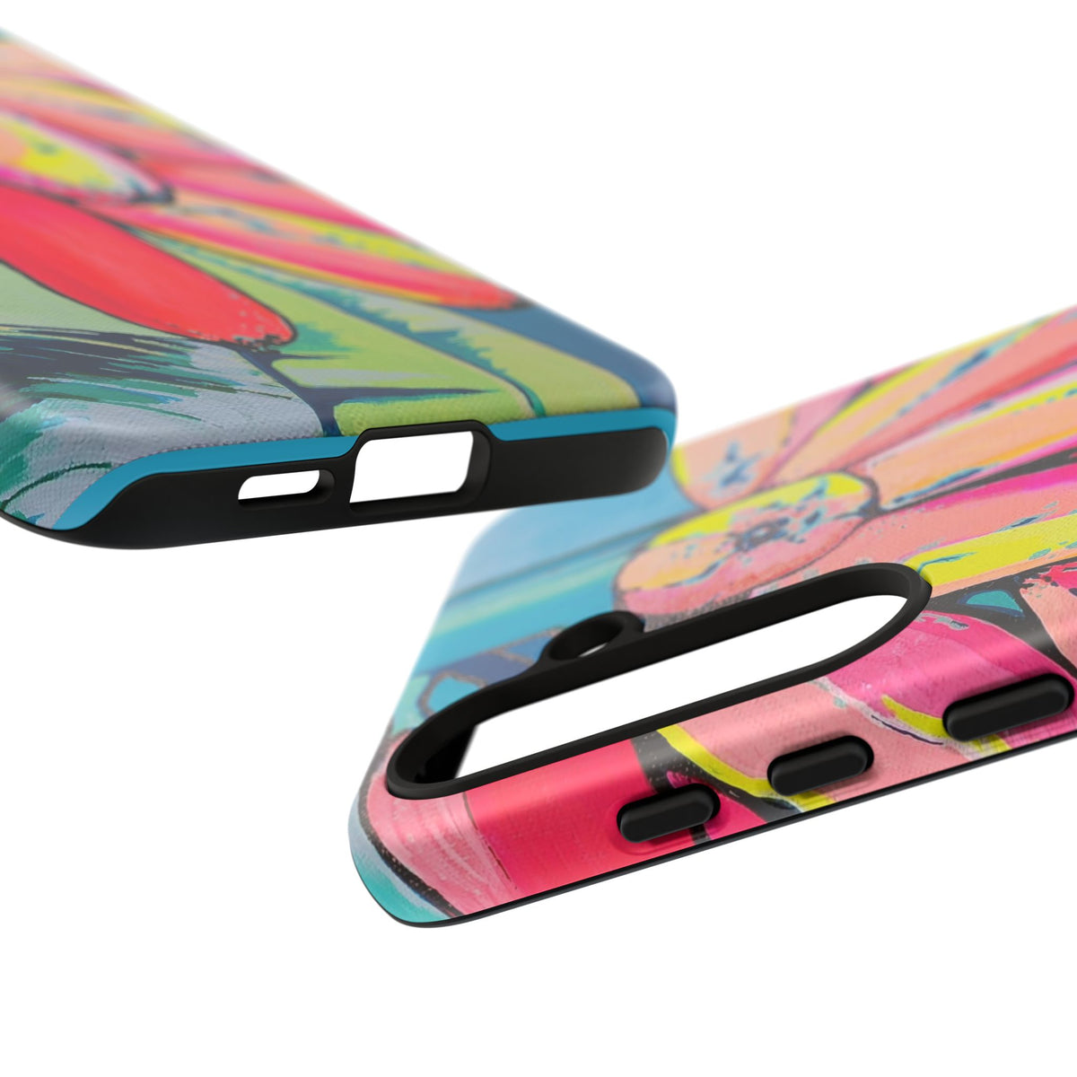 Neon Primitivo Bananas Tough Phone Case