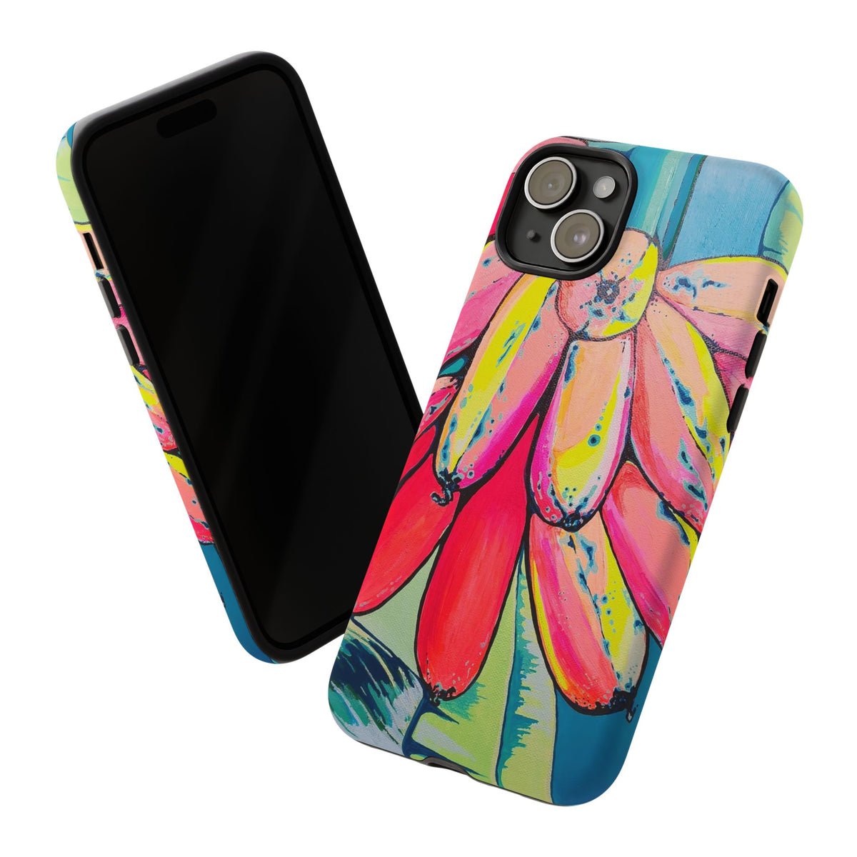 Neon Primitivo Bananas Tough Phone Case