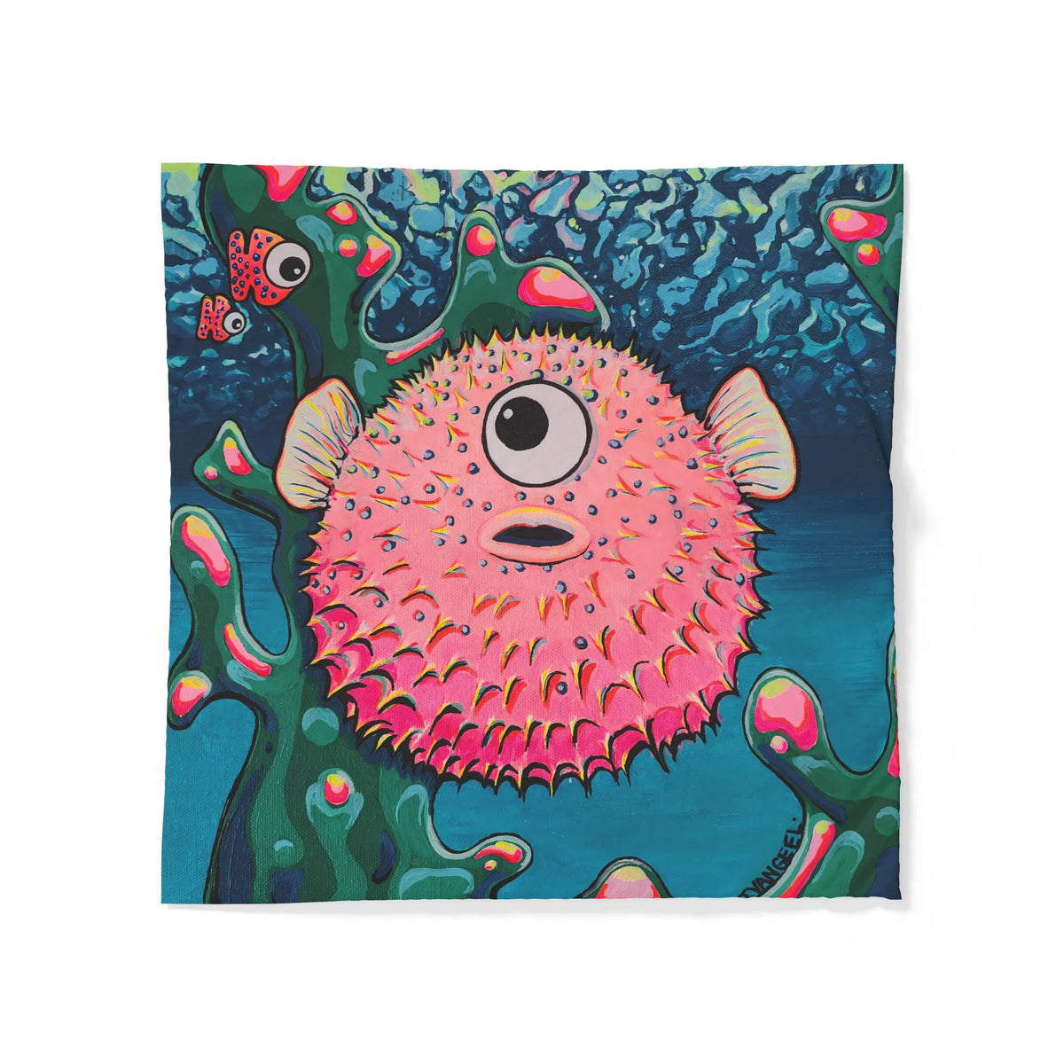 Cyclops Pufferfish Duvet Cover