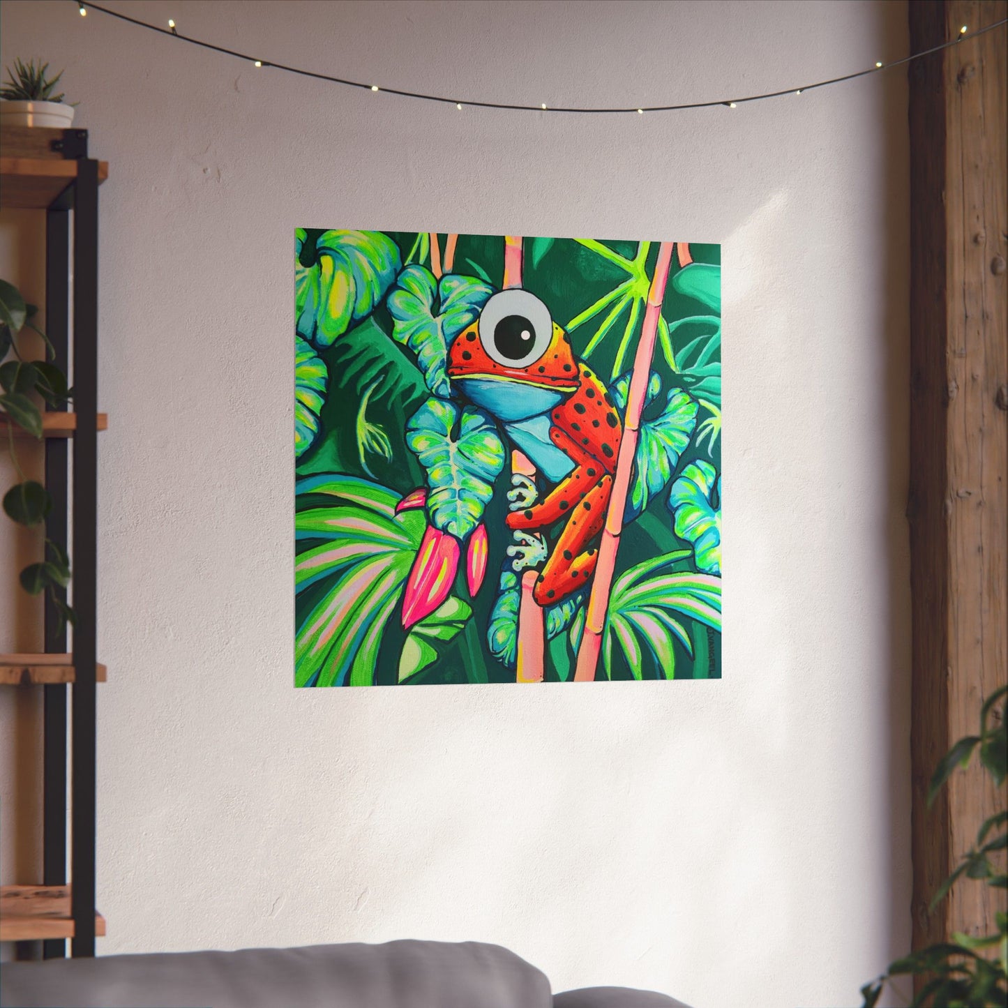 Cyclops Red Frog Giclée Art Poster
