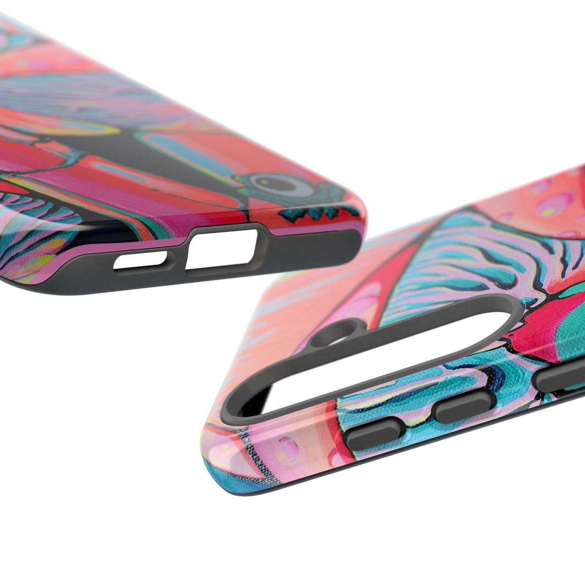 Coque de téléphone résistante Trippy Mushrooms