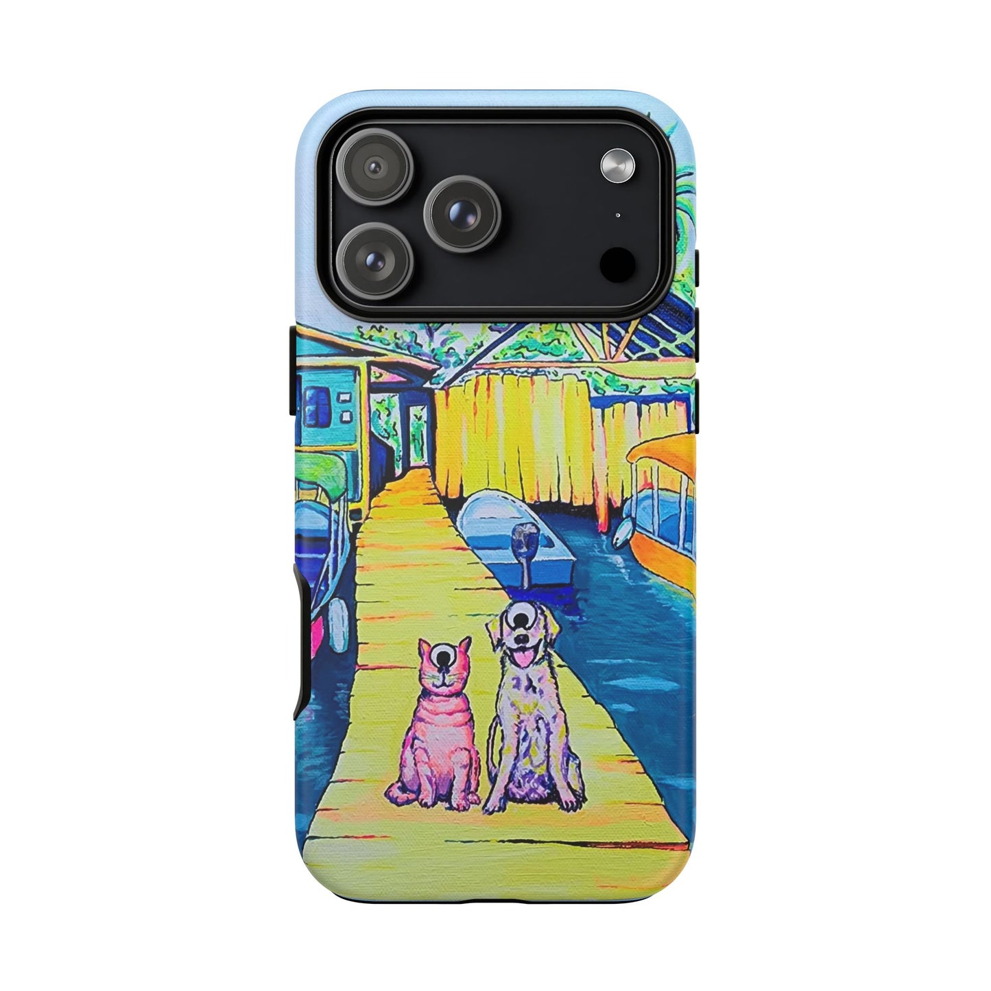 Cyclops Cat and Dog in Bocas Tough Phone Case