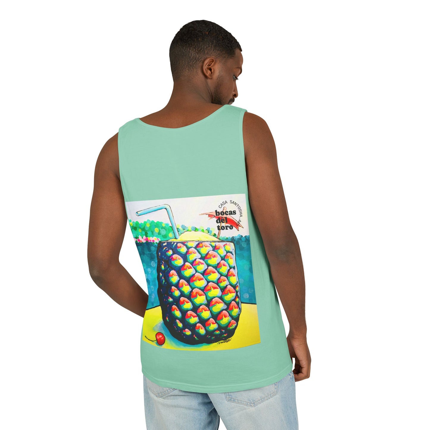 Unisex Neon Piña Colada Tank Top - Perfect for Summer Vibes