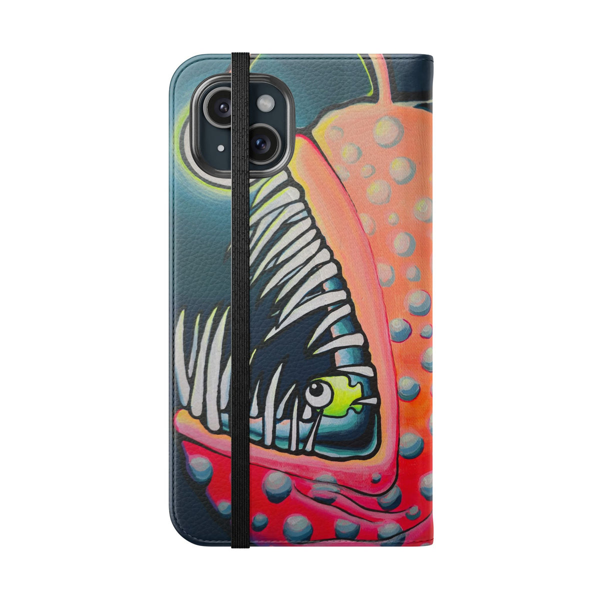 Cyclops Anglerfish Flip Phone Case – Wallet Cover with Card Slots