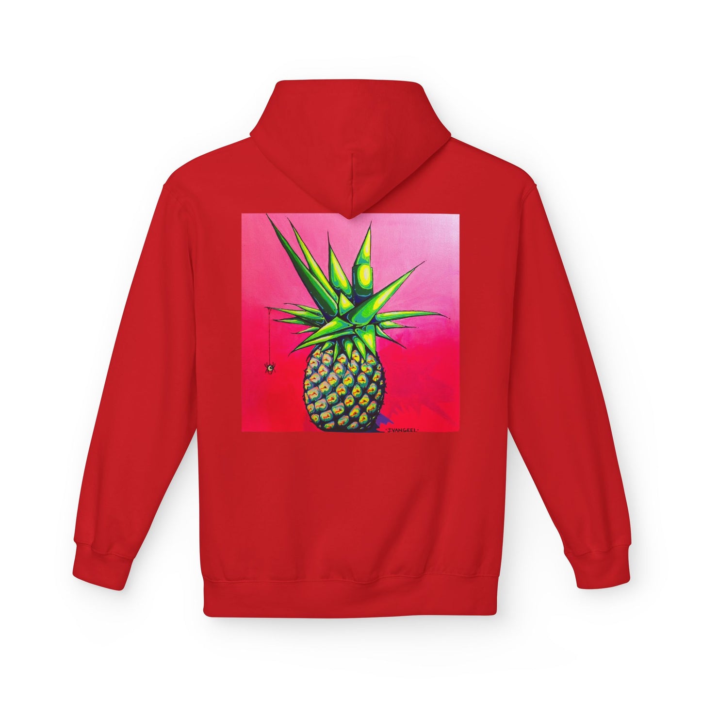 Unisex Neon Pineapple Soft Hoodie
