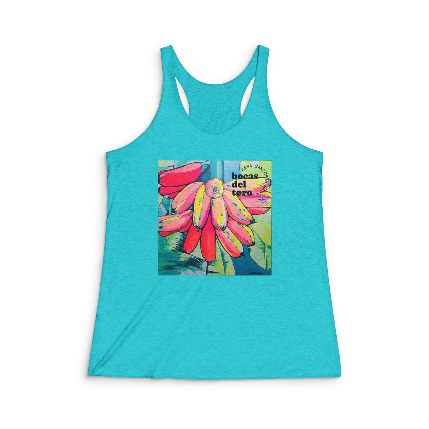 Women's Neon Primitivo Bananas Graphic Racerback Tank