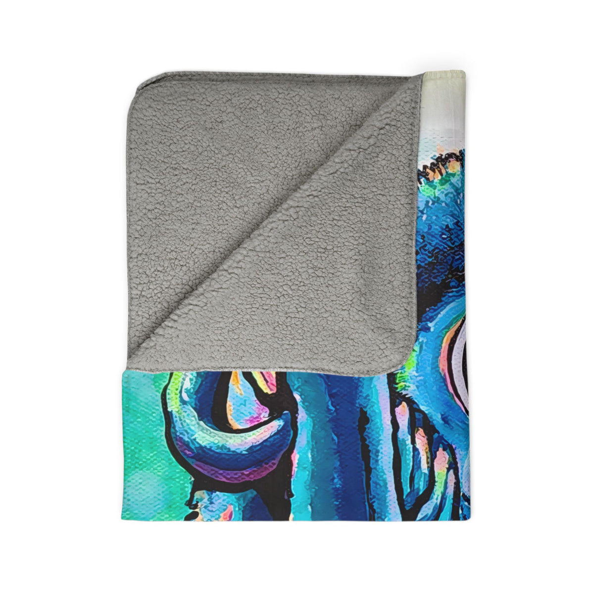 Cyclops Monkey Fleece Sherpa Blanket