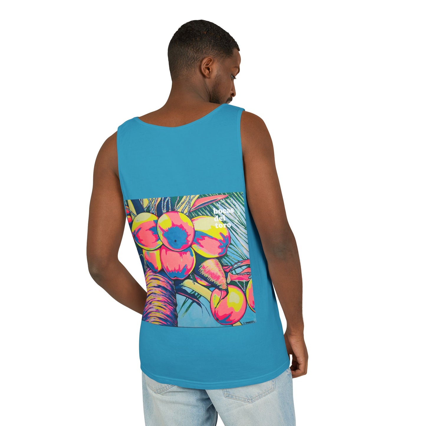 Unisex Neon Coconuts Tank Top - Perfect for Summer Vibes