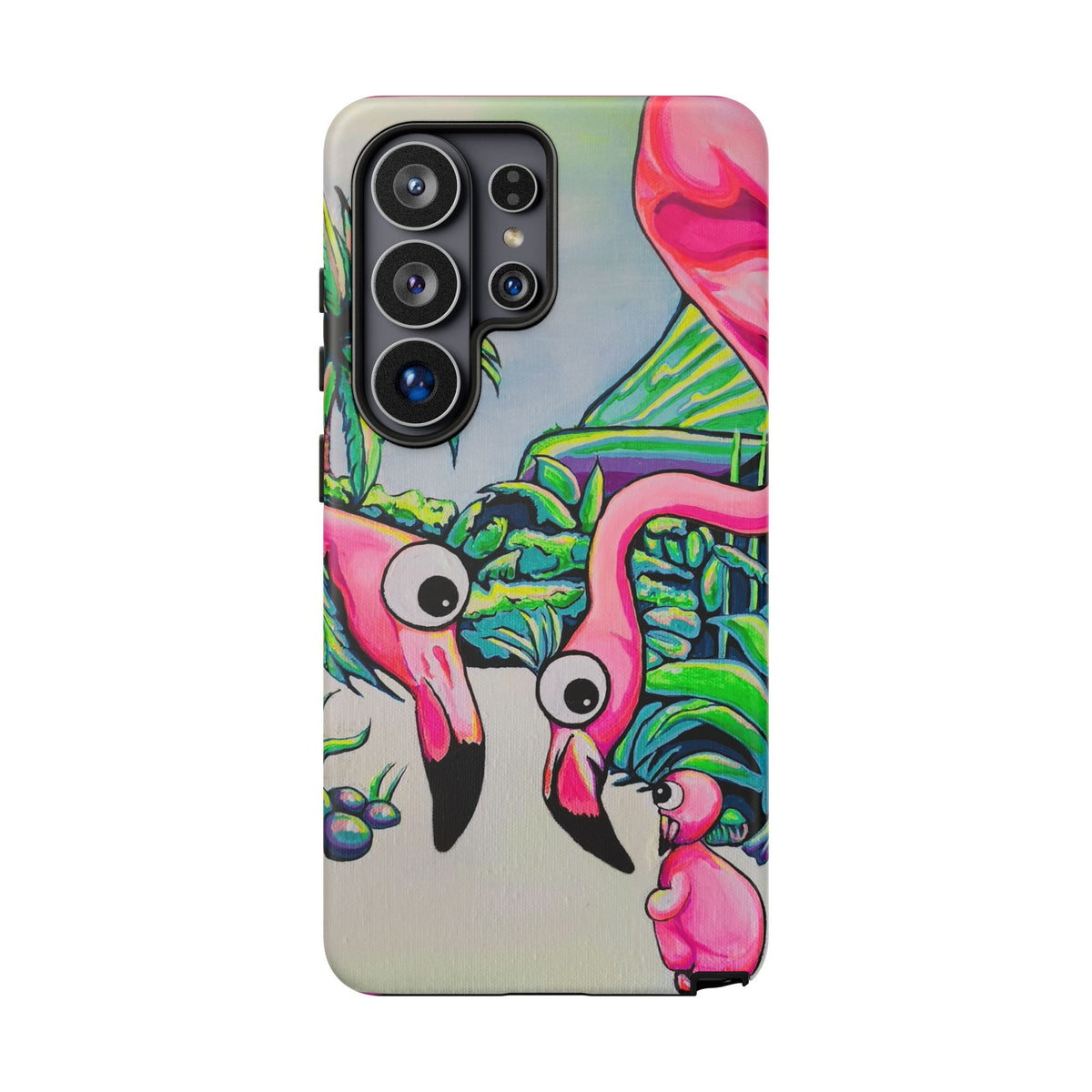 Cyclops Flamingo Family Tough Phone Case