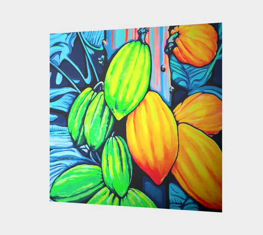 Neon Cacao Aluminum Wall Art