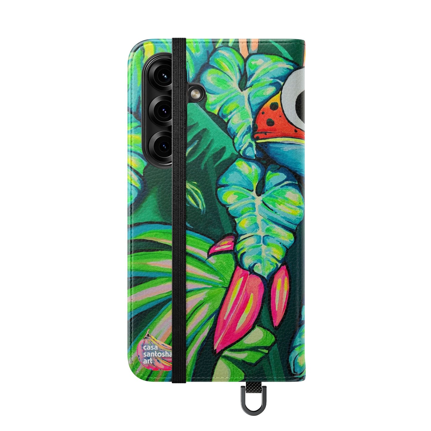 Cyclops Red Frog Flip Phone Case – Wallet Cover with Card Slots